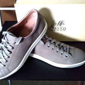 Johnston & Murphy Grey Textured Nubuck
